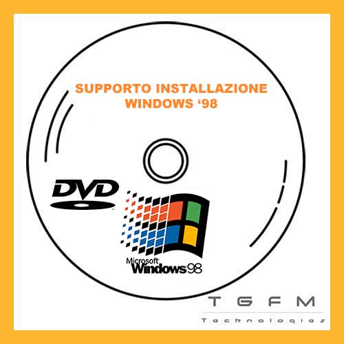 CD Rom Disco avviabile installazione | WINDOWS '98 | 32 bit | ACCESSORIO SOLO DA TGFM TechnologiesSISTEMA_ Windows, TIPO_dvd/cd