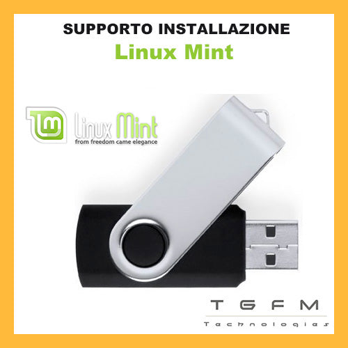 Chiavetta USB avviabile | Linux Mint | 32/64 bit | ultima versione ACCESSORIO SOLO DA TGFM TechnologiesSISTEMA_Linux, TIPO_Usb