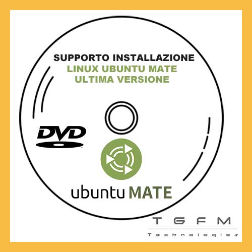 DVD Disco avviabile installazione | Linux Ubuntu mate | ULTIMA VERSIONE DISPONIBILE | ACCESSORIO SOLO DA TGFM TechnologiesSISTEMA_Linux, TIPO_dvd/cd