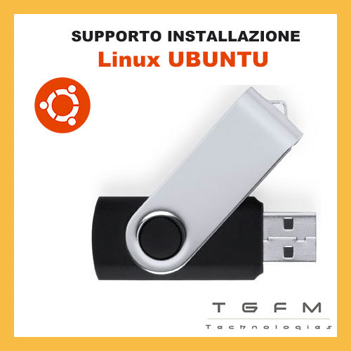 Chiavetta USB avviabile | Linux Ubuntu | 64 bit | ultima versione disponibile ACCESSORIO SOLO DA TGFM TechnologiesSISTEMA_Linux, TIPO_Usb