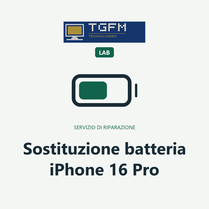 Sostituzione batteria iPhone 16 Pro