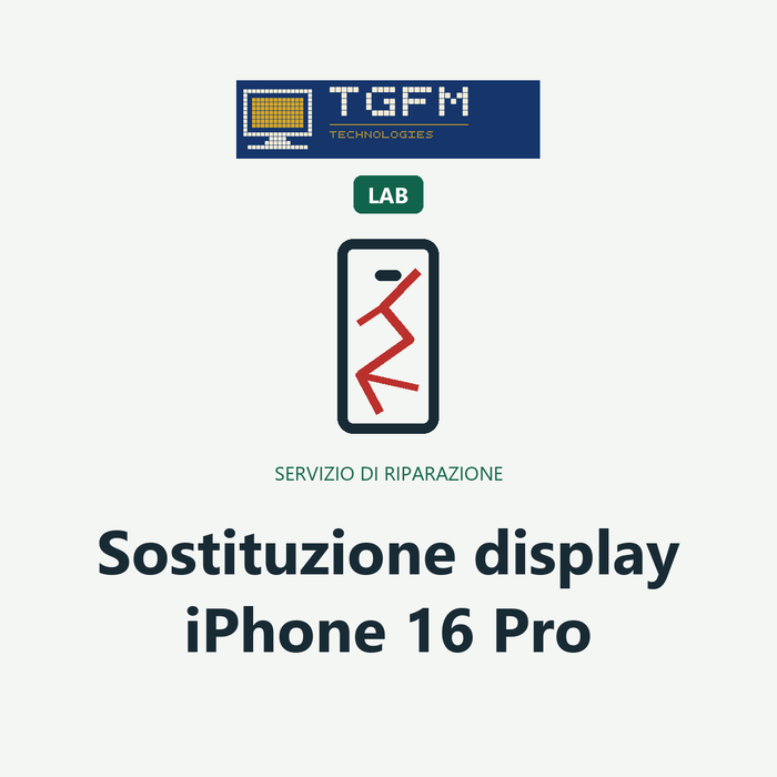 Sostituzione display iPhone 16 Pro