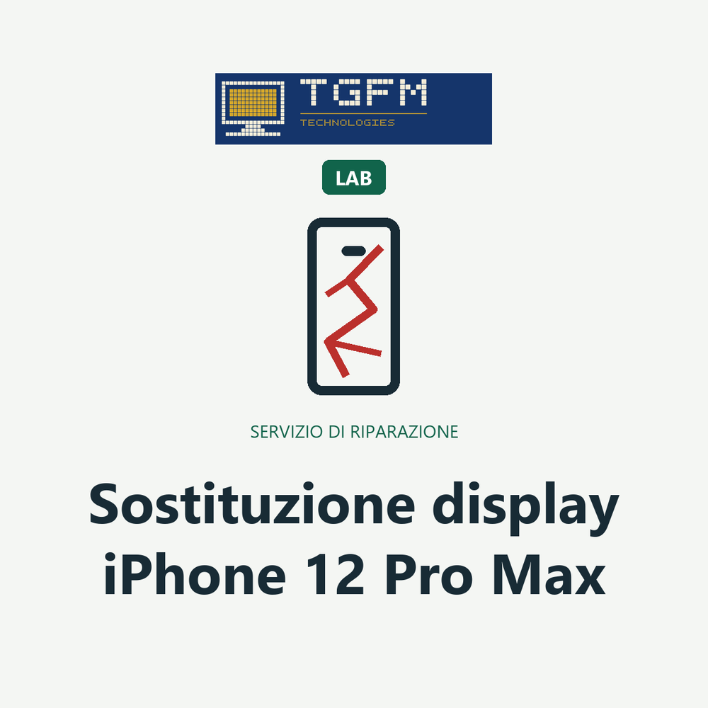 Sostituzione display iPhone 12 Pro Max