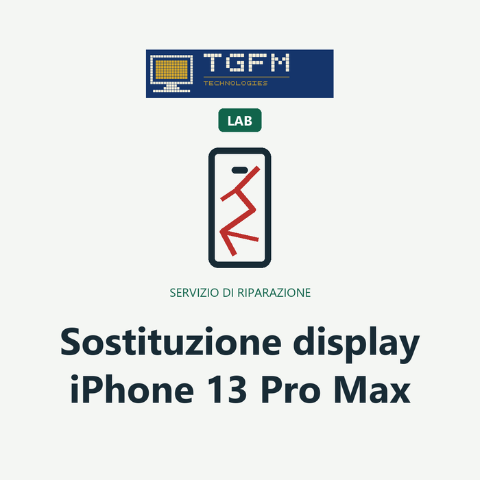 Sostituzione display iPhone 13 Pro Max