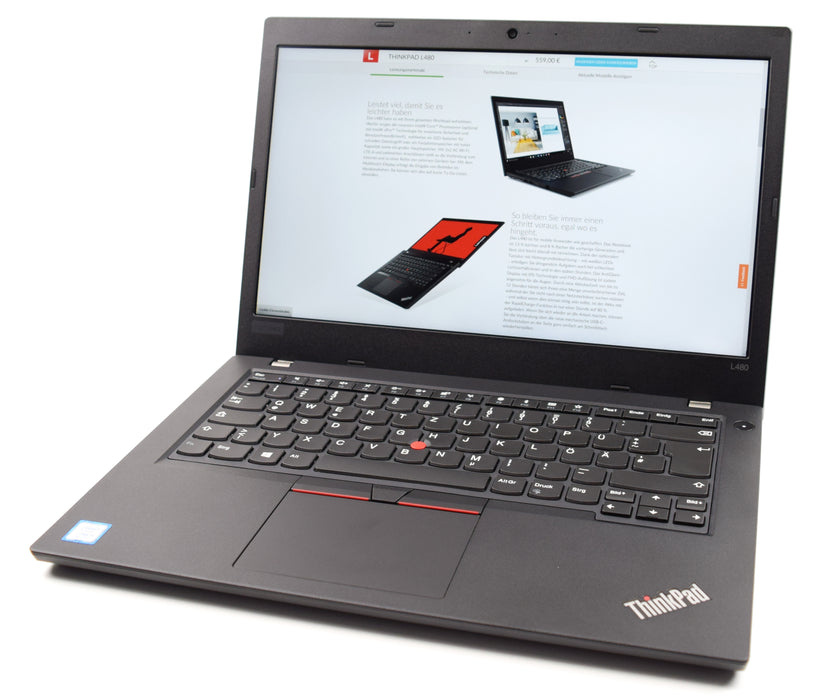 Lenovo Thinkpad L480 | Core i5 8^gen. | 256 GB SSD | 8 GB Ram DDR4 | 14 pollici Full HD | Webcam | USB 3.0 | Wifi | Notebook Ricondizionato