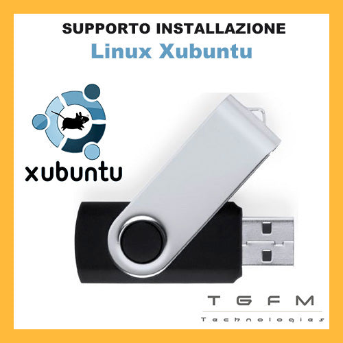 Chiavetta USB avviabile | Linux Xubuntu ULTIMA VERSIONE DISPONIBILE | 64 bit | ACCESSORIO SOLO DA TGFM Technologies