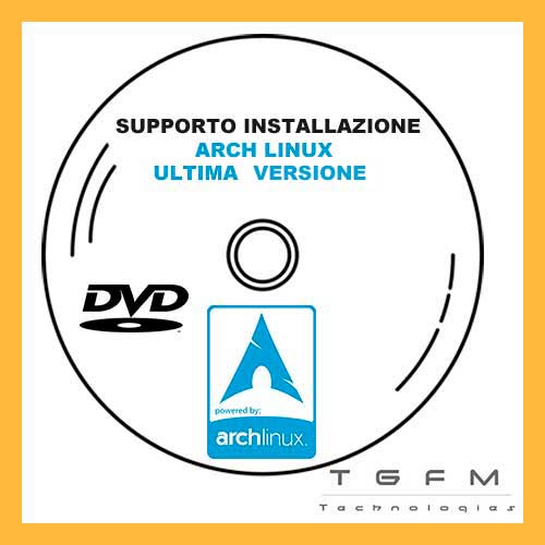 DVD Disco avviabile installazione | ARCH Linux  |64 bit | ultima versione disponibile ACCESSORIO SOLO DA TGFM Technologies