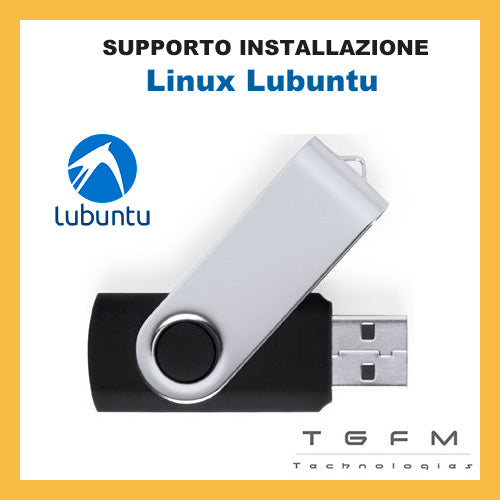 Chiavetta USB avviabile | Linux Lubuntu | 32/64 bit | ultima versione disponibie ACCESSORIO SOLO DA TGFM Technologies