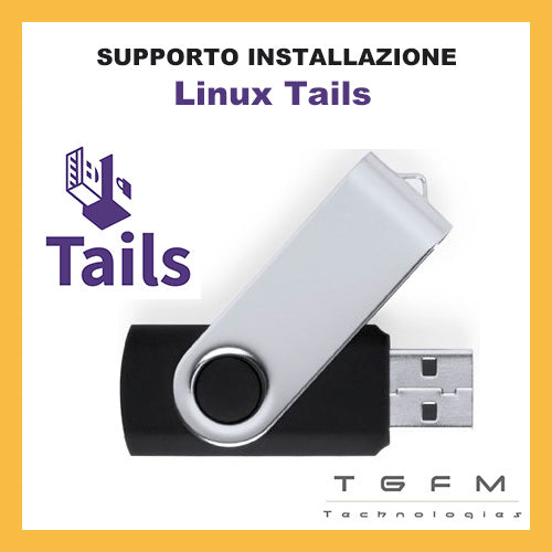 Chiavetta USB avviabile | Tails basato su linux | sicuro | anonimo | portatile | ACCESSORIO SOLO DA TGFM Technologies