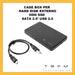 Case BOX esterno portatile per Hard disk 2.5" SATA cavo USB 2.0 HDD SSD Autoalimentato ACCESSORIO SOLO DA TGFM Technologies