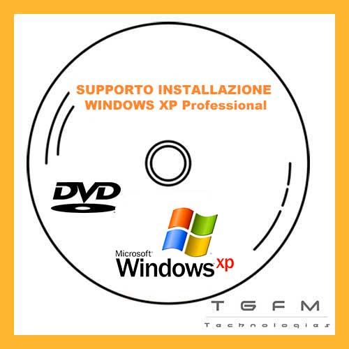 DVD Disco avviabile installazione | WINDOWS XP PROFESSIONAL | 32/64 bit | SP3 ACCESSORIO SOLO DA TGFM Technologies